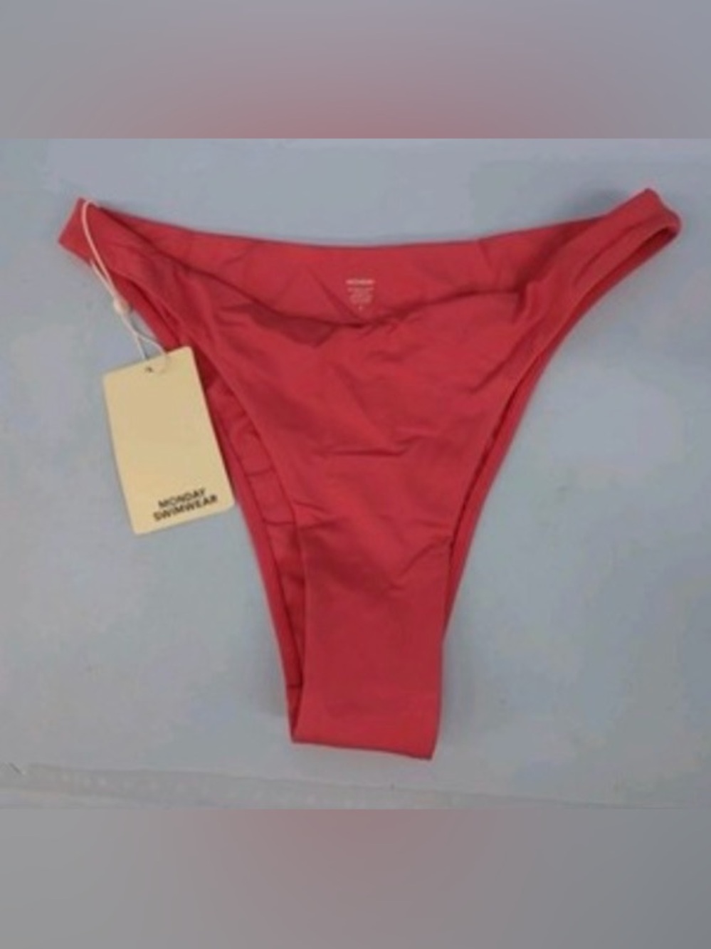 Monday Swimwear Tamarama Bottom in Strawberry size Large